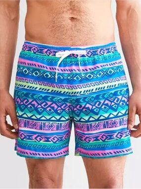 Chubbies The Retronators 5.5” Classic Swim Trunks XXL Neon Print Mesh NWT